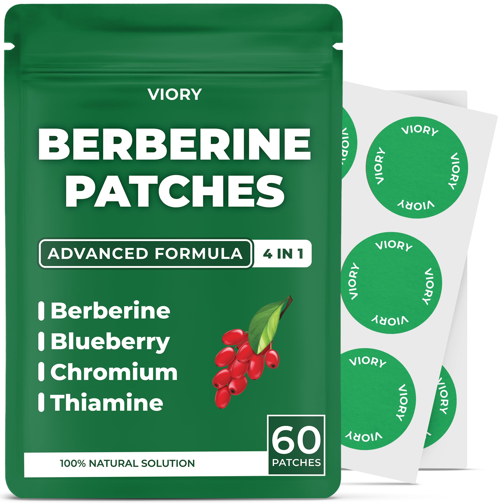 Berberine Patch 30枚入り×4 Amazon.com: VIORY Berberine Patches | Berberine Patch with L